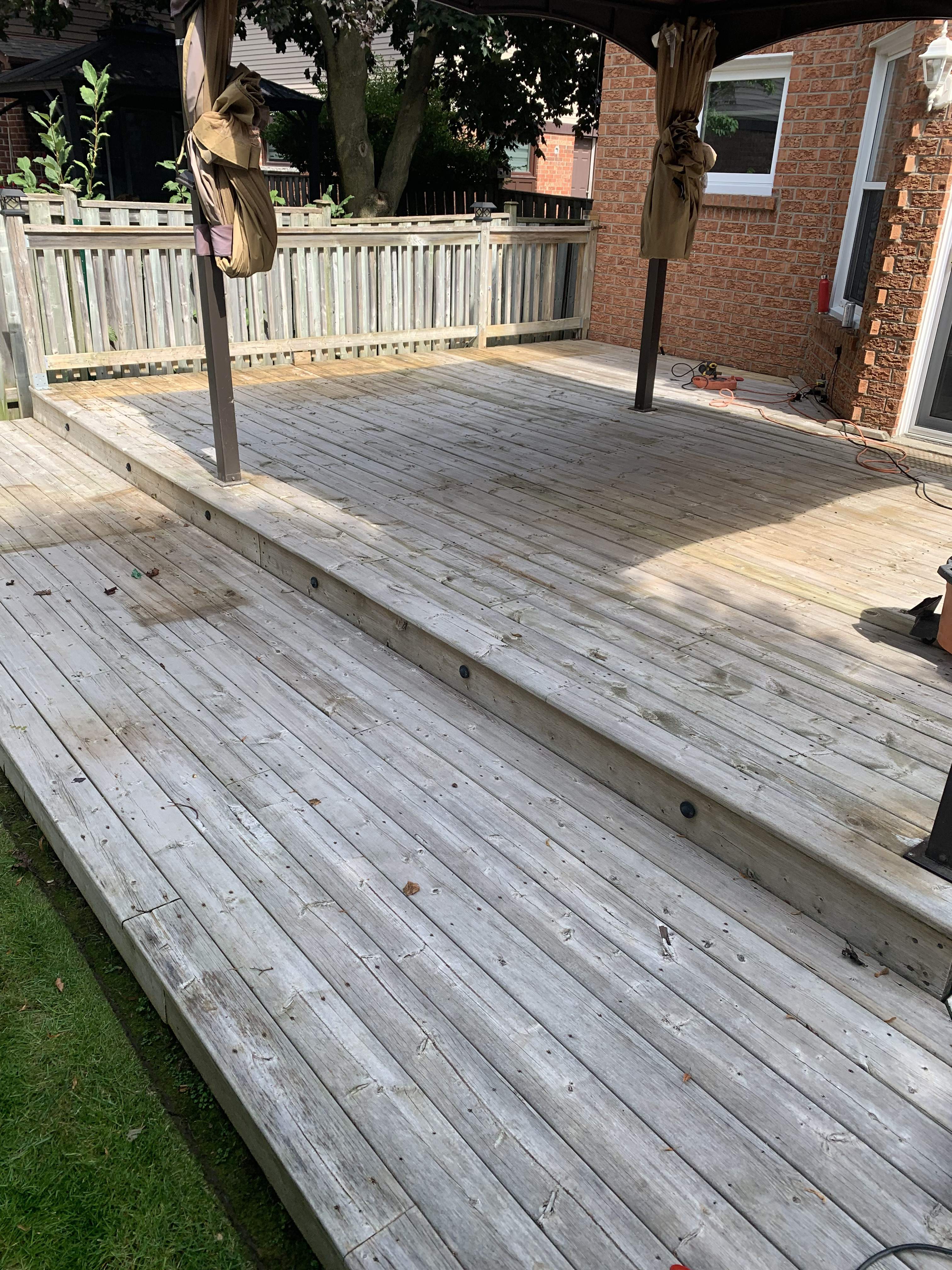 Before: Deck Sanding and Staining