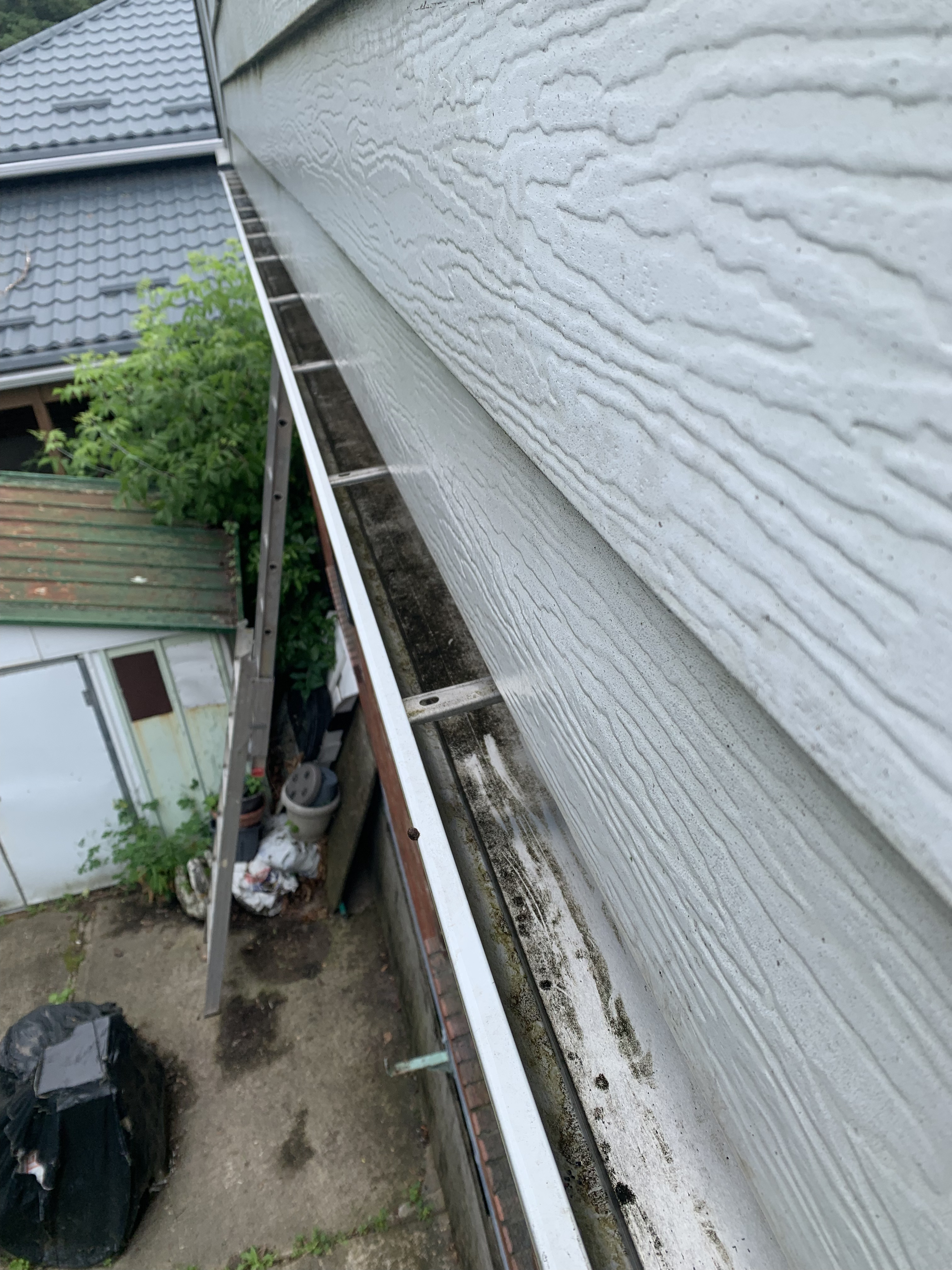 Before: Gutter Guards Installation